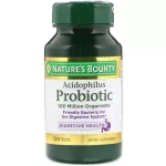 Nature's Bounty Acidophilus Probiotic 120 Tablets, 1 billion probiots, assisted digestive systems Enhance the excretion of 120 tablets