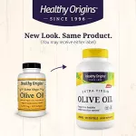 Olk Olk Oil, cold extract, ORGANIC EXTRA VIRGIN OLIVE OIL 1250 mg 120 Softgels Healthy Origins®