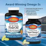 Norwegian cod liver oil Wild Norwegian Cod Liver Oil Gems, Super 1000 mg 250 Softgels Carlson Labs®