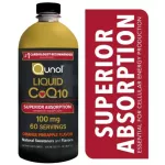 โคคิวเท็น แบบน้ำ รสส้มและสับปะรด Liquid CoQ10 Orange Pineapple Flavor 100 mg 600 mL Qunol® Q10 คิวเทน โคเอนไซม์คิวเทน Q-10