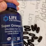 Super Omega-3 Super Omega 3 EPA/DHA Fish Oil Sesame Lignans & Olive Extract 120 Softgels Life Extension®