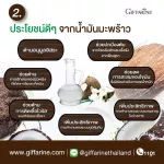4 ชิ้นกิฟฟารีน Giffarine โคโคนัท ออยล์ น้ำมันมะพร้าวธรรมชาติสกัดเย็น 500 มก. ชนิดแคปซูลนิ่ม Cold Pressed Virgin Coconut Oil 500 mg 60 Capsules 82046