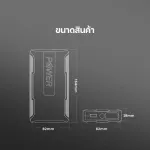 Power Bank + 2 in1 vehicle jump machine model RPP-511 Jump Starter Backup Bad Powerbank 6000mAh, built-in flashlight