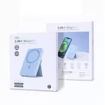 Power bank + wireless charger 3 in1 magnet, PD-V11, backup battery, fast charging 20W Powerbank capacity 5000mAh, 45 degree folding legs