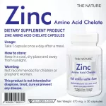 Zinc X 3 bottles, Sink, Amino, Kylet, Zinc Amino Acid Chelet, The Nature