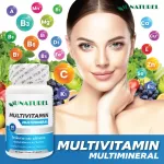 วิตามินรวม และ แร่ธาตุรวม โอเนทิเรล x3 ขวด MULTIVITAMIN & MULTIMINERAL  AU NATUREL Vitamin A B1 B2 B3 B5 B6 B7 B9 B12