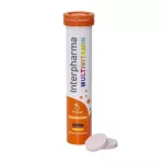 Interpharma Multivitamin Orange อินเตอร์ฟาร์มา มัลติวิตามิน 90g. 20tablets
