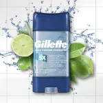 Gillette , Clear Gel , Men's ,Antiperspirant and Deodorant 3.8 oz107g,โรลออนระงับกลิ่นกาย
