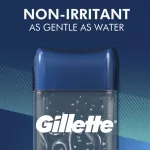 Gillette , Clear Gel , Men's ,Antiperspirant and Deodorant 3.8 oz107g,โรลออนระงับกลิ่นกาย
