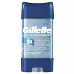 Gillette , Clear Gel , Men's ,Antiperspirant and Deodorant 3.8 oz107g,โรลออนระงับกลิ่นกาย