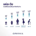 PROTOCAL โปรโตแคล ผลิตภัณฑ์เสริมอาหาร แคลเซียม ผสม คอลลาเจน
