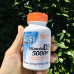 Doctor's Best, Vitamin D3, 125 MCG 5000 IU x 180 Softgels Calcium and Bone