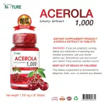 Vitamin C Acerola Cherry Extracted 1,000 mg. Acerola X 3 bottles of natural vitamin C. The Nature Acerola Cherry Extract the Nature Vitamin C