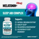 Simply Potent Melatonin-Sleep-Aid, 60 Capsules No.702