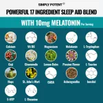 Simply Potent Melatonin-Sleep-Aid, 60 Capsules No.702
