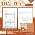 Thai Tea, hungry control drinks, Thai tea flavor, full weight control Thai tea drinks, ready -to -drink drinking, 1 pack of 7 sachets, 140 grams