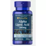 Puritan's Pride,ALA ,Alpha lipoic acid 300 mg, 100mg ,60 Capsules,ala สูตรเข้มข้น จากอเมริกา