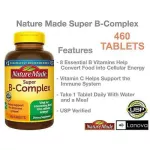 พร้อมส่งNature Made Super B Complex, 460 Tablets อาการชา,สมอง,ความจำ