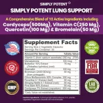 Simply Potent Lung Support 60 Capsules No.449