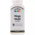 21st Century ,, Mega Multi for Men and Woman, Multivitamin & Multimineral, 90 Tablets