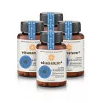 อาหารเสริมบำรุงดวงตา ไวตาเนเจอร์พลัส Vitanature+ ลูทีนและซีแซนทิน สารสกัดดอกดาวเรือง ผสมสารสกัดบิลเบอร์รี 4 กระปุก