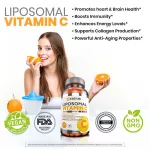 ดีที่สุด !!! Liposomal Vitamin C 2000mg Ultra Potent High Absorption Ascorbic Acid, Supports Immune System No.500