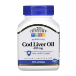 Ready to deliver cod liver oil 21st Century, Norwegian Cod Liver Oil, 400 mg, 110 Softgels.