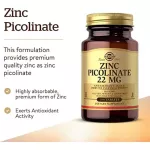 Ready to send sync, picoline, solgar, zinc picolinate, 22 mg, 100 tablets.