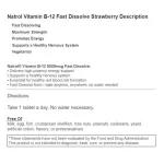 Ready to deliver vitamin B-12 Natrol, Vitamin B-12, Maximum Strength, Fast Dissolve, Strawberry Natural Flavor 5,000 MCG, 100 Tablets.