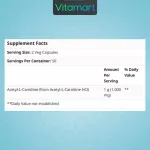 Ready to deliver L-Carnitne Alc Now Foods, Acetyl-L-Carnitine, 500 mg, 100 Veg Capsules.