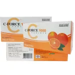 C-FORCE ซีฟอร์ซ วิตามินซี 1000mg Vitamin C เเบบเเผง แผง10เม็ด 6เเผง บรรจุกล่องละ 60 เม็ด