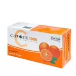 C-FORCE ซีฟอร์ซ วิตามินซี 1000mg Vitamin C เเบบเเผง แผง10เม็ด 6เเผง บรรจุกล่องละ 60 เม็ด