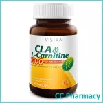 Vistra Cla & L-Carnitine 1100 mg. 30 Capsules Wister CLA and L-Carnitine 1100 mg 30 capsule.
