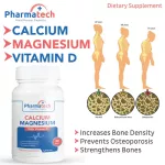 แคลเซียม แมกนีเซียม วิตามินดี x 1 ขวด Calcium Magnesium Vitamin D ฟาร์มาเทค Pharmatech บรรจุขวดละ 30 เม็ด