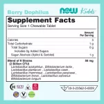 NOW KIDS 60 Children's Probiotic Berry Probiotic Berry Dophilus, Kids, 2 Billion