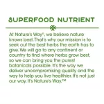 Nature's Way Chlorella Micro-Algae 1,230 mg 100 Vegan Capsules. Helps to reduce cholesterol, 100 Vgan capsule