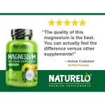 NATURELO Magnesium with Organic Veggies & Seeds 200 mg 120 Vegetarian Capsules แมกนีเซียม 120 เวจจี้แคปซูล