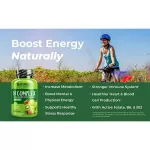 Naturelo B Complex with Organic Fruits & Veggies 120 Vegetable Capsules, 120 Vitamin B