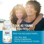 Solaray Biotin 5,000 mcg 60 VegCaps ไบโอติน 60 เวจจี้แคปซูล