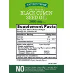Nature's Truth Black Cumin Seed Oil 1,000 mg 50 Quick Release Softgels. Black candle fuel extracted 1,000 milligrams 50 softgel.