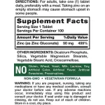 Nature's Truth Chened Zinc 50 mg 100 Tablets Sync 50 mg 100 tablets.