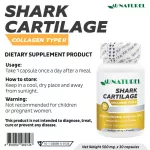 Shark Carter, Collagen Type x 1 bottle of Onet Rarell, Shark Cartilage Collagen Type II AU Naturel Collagen Type Collagen Type 2 Knee pain pain