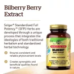 Solgar Bilberry Berry Extract 60 Vegetable Capsules Bilberry Bilber 60 Weigi Capsule