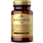 Solgar B-Complex 50 100 Vegetable Capsules Vitamin B total 100 Weigi capsules