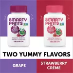 Smartypants Kids Probiotic Complete Grape 4 Billion Cfu 60 Gummies Strawberry Creme Prebial Otic and Protip
