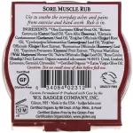 Badger Sore Muscle Rub Cayenne & Ginger 21 g relieves muscle pain.