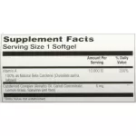 Solaray Food Carotene Natural Source 10,000 IU 30 Capsules วิตามินเอ และเบต้าแคโรทีน 30 แคปซูล