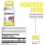 Solaray Organically Grown Echinacea 450 mg 100 Vegcaps Eccanasia 100 Weigi Capsule