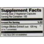 21st Century Ginkgo Biloba Extract Standardized 200 Veggie Caps สารสกัดใบแปะก๊วย บำรุงสมอง เสริมความจำ 200 เม็ดเวจจี้แคป