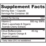 NATURELO Vitamin C Acerola Cherry Extract with Citrus Bioflavonoids 90 Time Release Capsules วิตามินซี 90 เม็ด